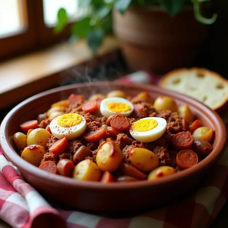 Pringá de Cerdo con Patatas Panaderas: Receta Sevillana de Aprovecho