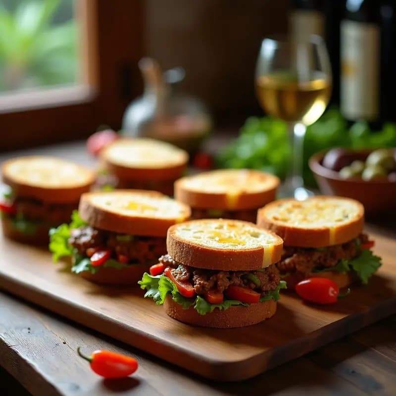 Pringá en Sándwich con Pimientos Asados: Tapa Sevillana para Aperitivo