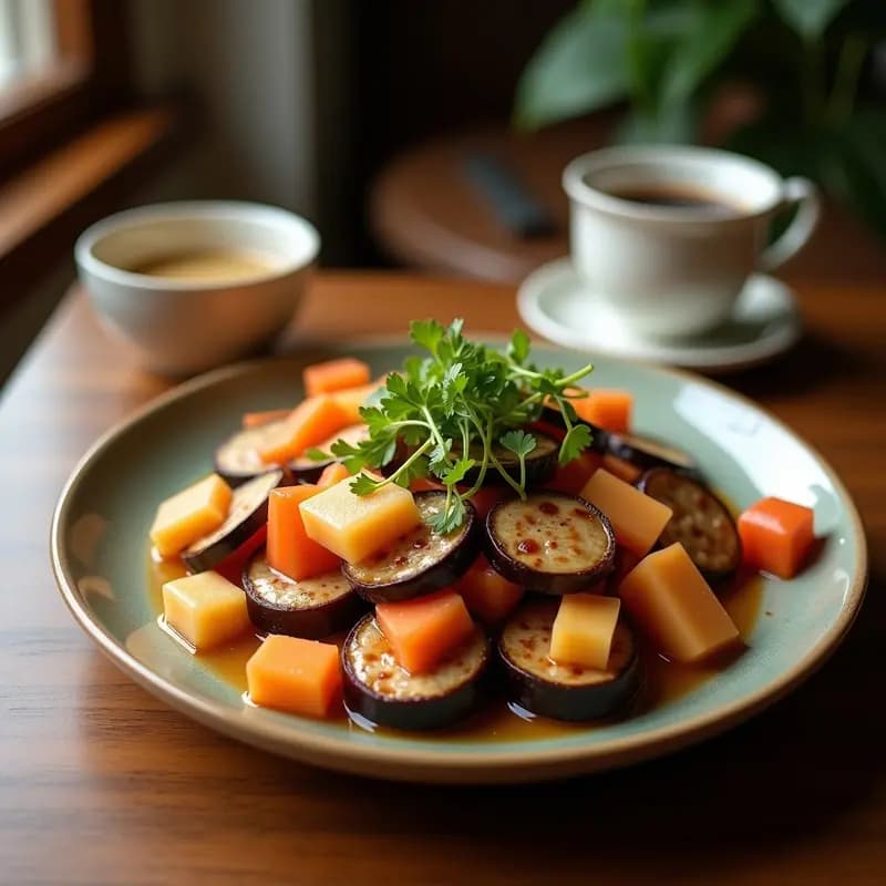 Prosciutto e Melone con Jamón Vegetal de Berenjena: Entrante Italiano Vegano y Fresco