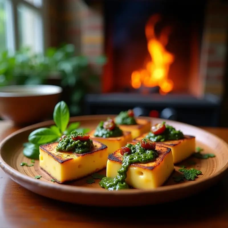 Provoleta Argentina con Chimichurri y Tomates Secos: Receta Grill para Amantes del Queso