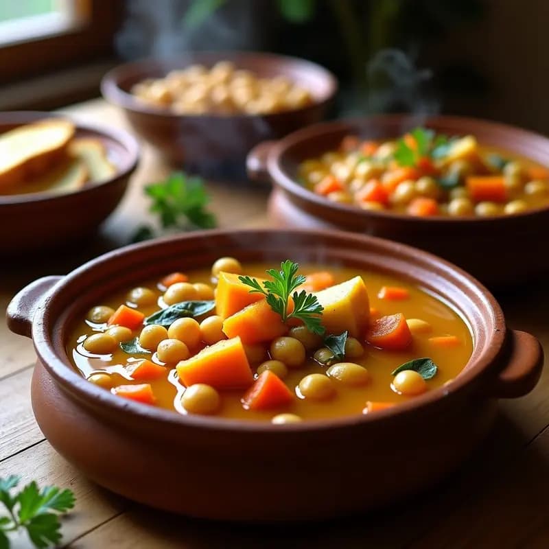 Puchero Andaluz con Garbanzos y Verduras: Receta de Olla Grande para Compartir