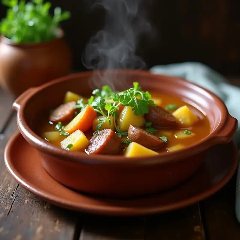 Puchero Canario con Berros y Papas Arrugadas: Guiso de Invierno Reconfortante