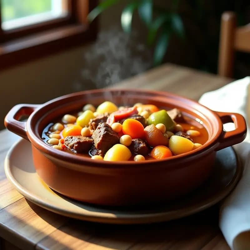 Puchero cordobés con carne y verduras: Receta de olla express fácil y rápida