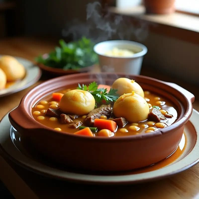 Puchero Gitano con Pelotas de Pan: Receta de Aprovecho Andaluza
