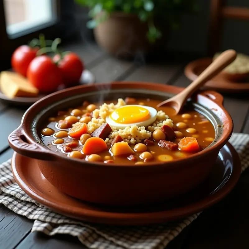 Puchero Gitano con Pringá y Fideos: Receta Madrileña de Invierno en Olla Lenta