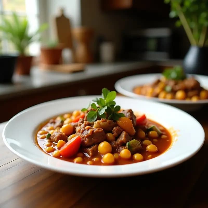 Puchero de Invierno con Falda, Morcillo y Garbanzos: Receta de Cuchara Tradicional