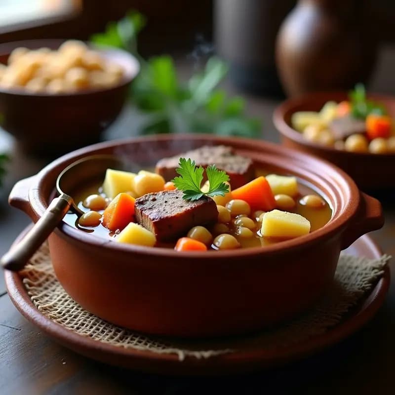 Puchero de Invierno con Garbanzos y Costilla: Receta Alicantina para Día Frío