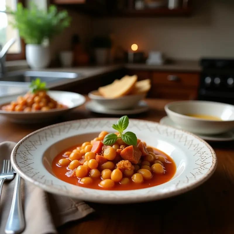 Puchero de Invierno con Garbanzos, Morcilla y Repollo: Receta de Olla en 3 Horas