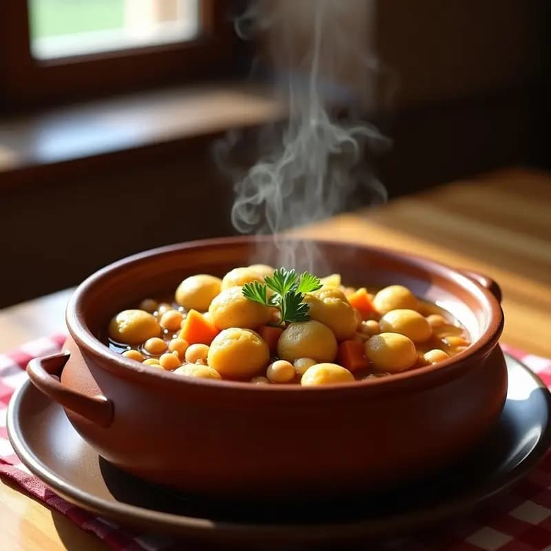 Puchero de Invierno con Pelotas de Harina: Receta Extremeña de Abuela