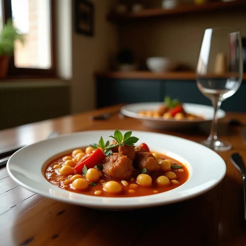 Puchero Madrileño con Garbanzos, Morcilla y Repollo: Receta de Cocido en Versión Casera