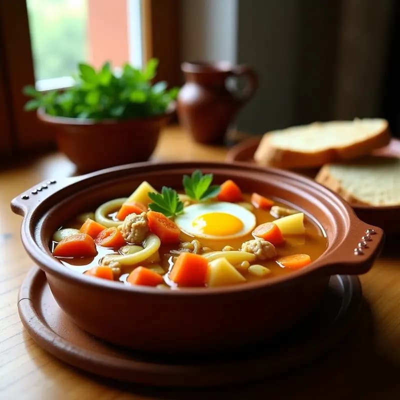 Puchero Madrileño Ligero con Verduras y Pollo: Guiso de Cipolletti para Dietas Equilibradas