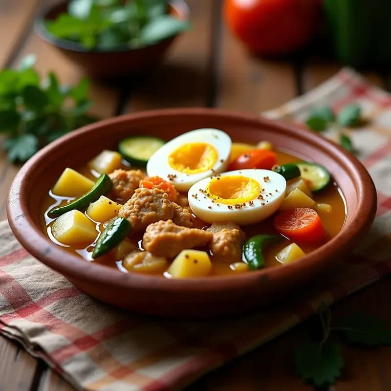 Pucheto de Pollo y Verduras: Cocido Canario Ligero y Nutritivo