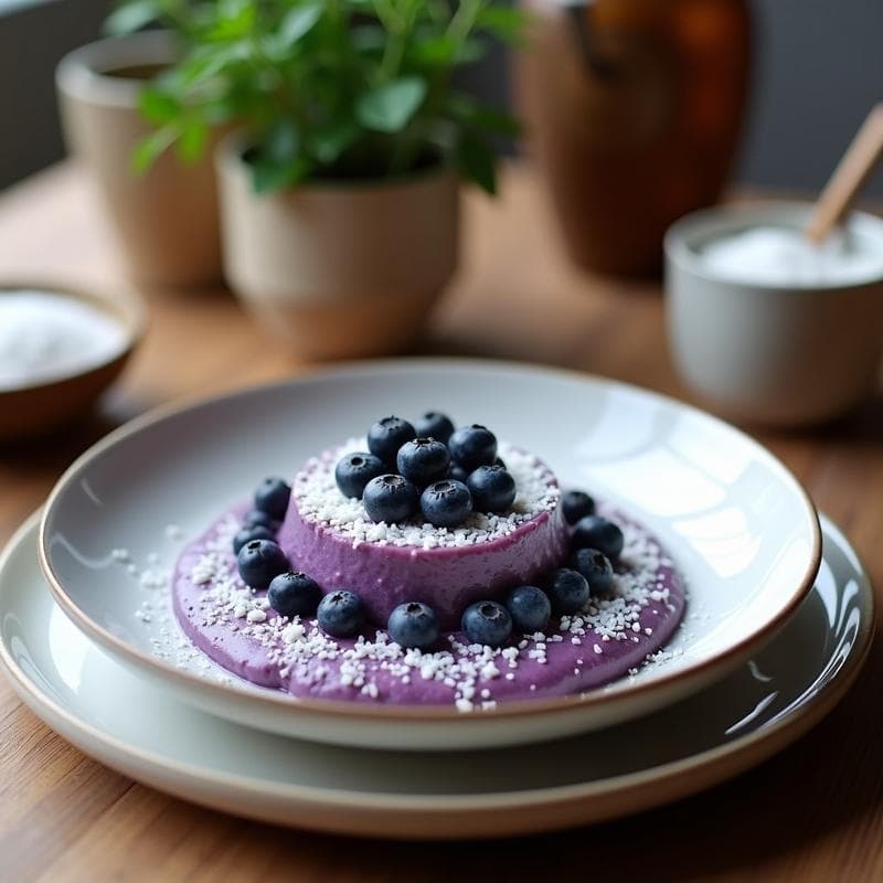Pudding de Chía con Arándanos y Coco: Receta Sin Azúcar para Desayunos Saludables