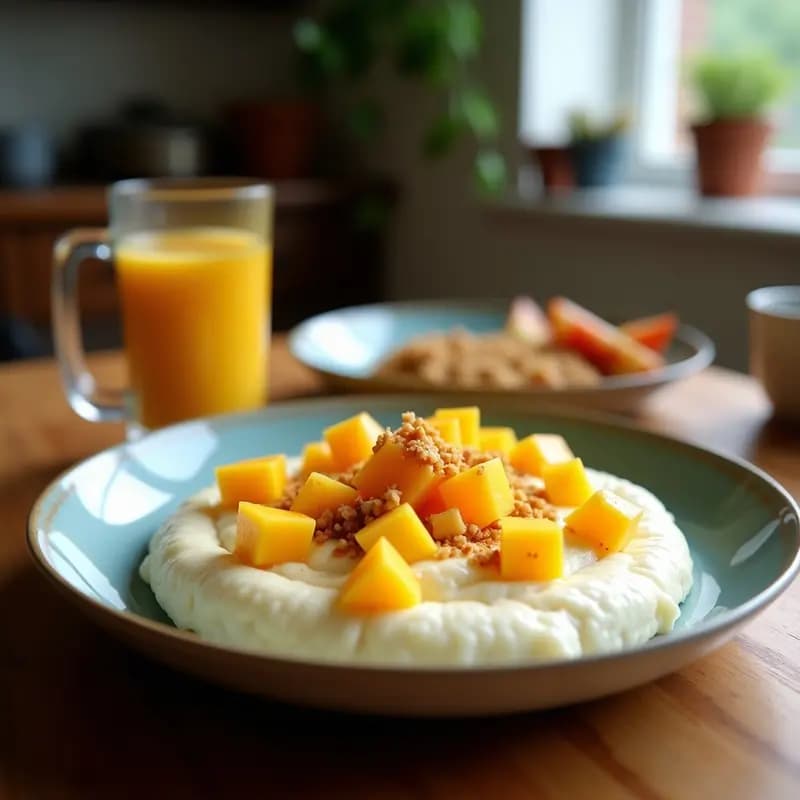 Pudín de Chía con Coco y Mango: Receta Express Sin Azúcar para Desayunos Energéticos
