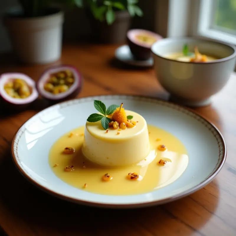 Puding de Chía con Leche de Coco y Maracuyá: Postre Brasilero Sin Azúcar