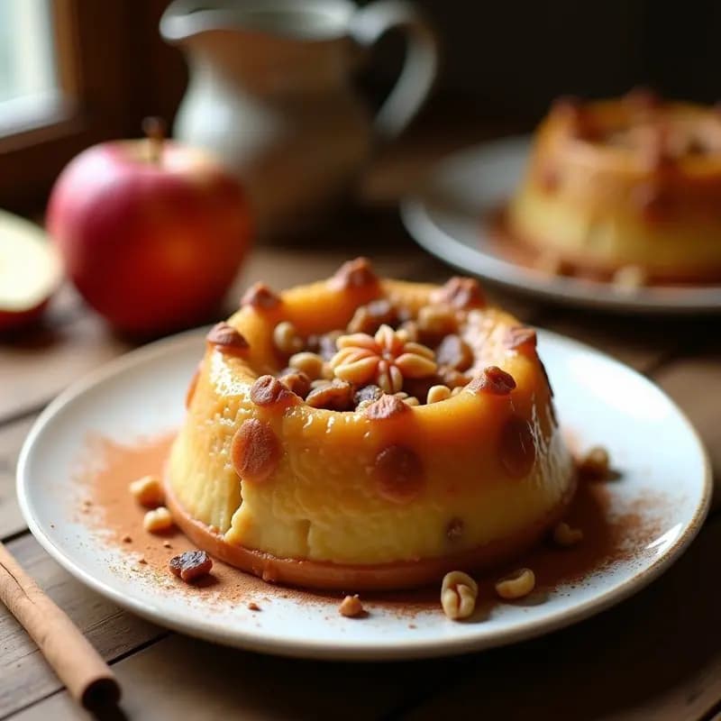P docking de Manzana y Canela: Postre Británico Tradicional Sin Lactosa