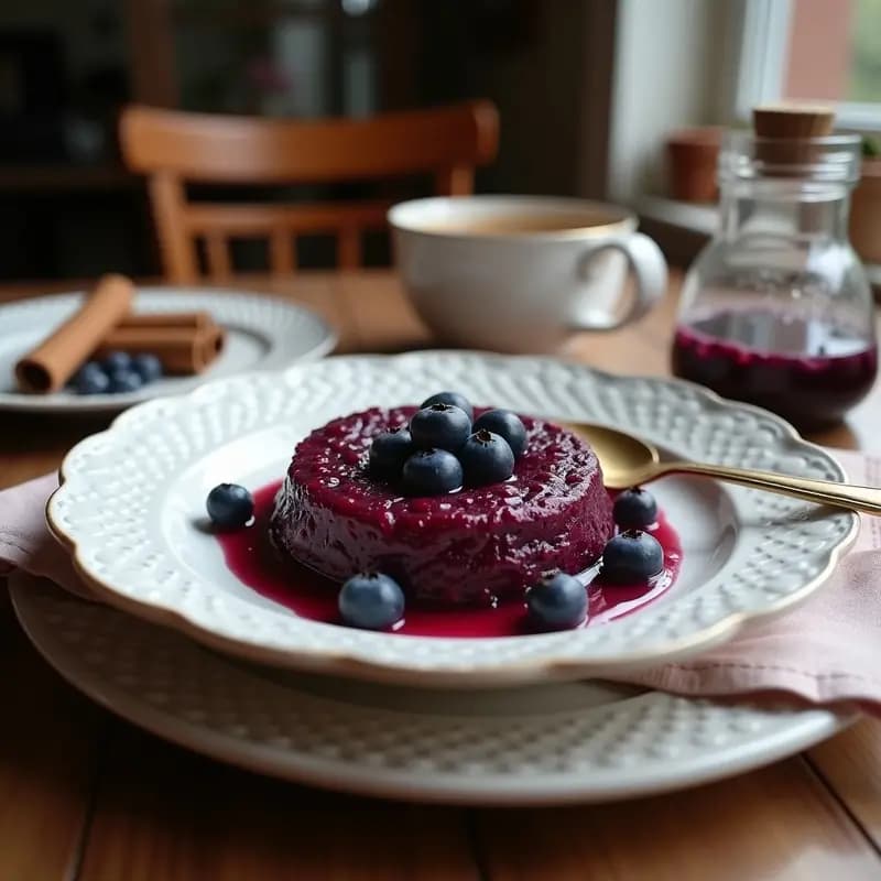 Pudín de Amaranto y Blueberries: Desayuno Sin Horno con Toque de Canela y Vainilla