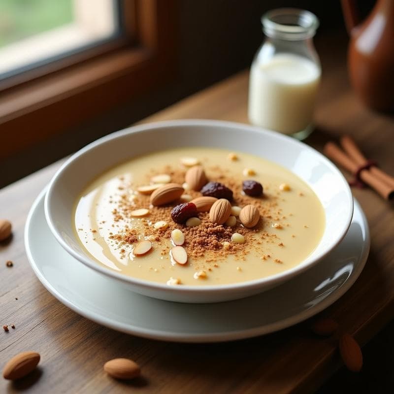 Pudín de Amaranto con Leche de Almendras y Cardamomo: Desayuno Ayurvédico Sin Gluten