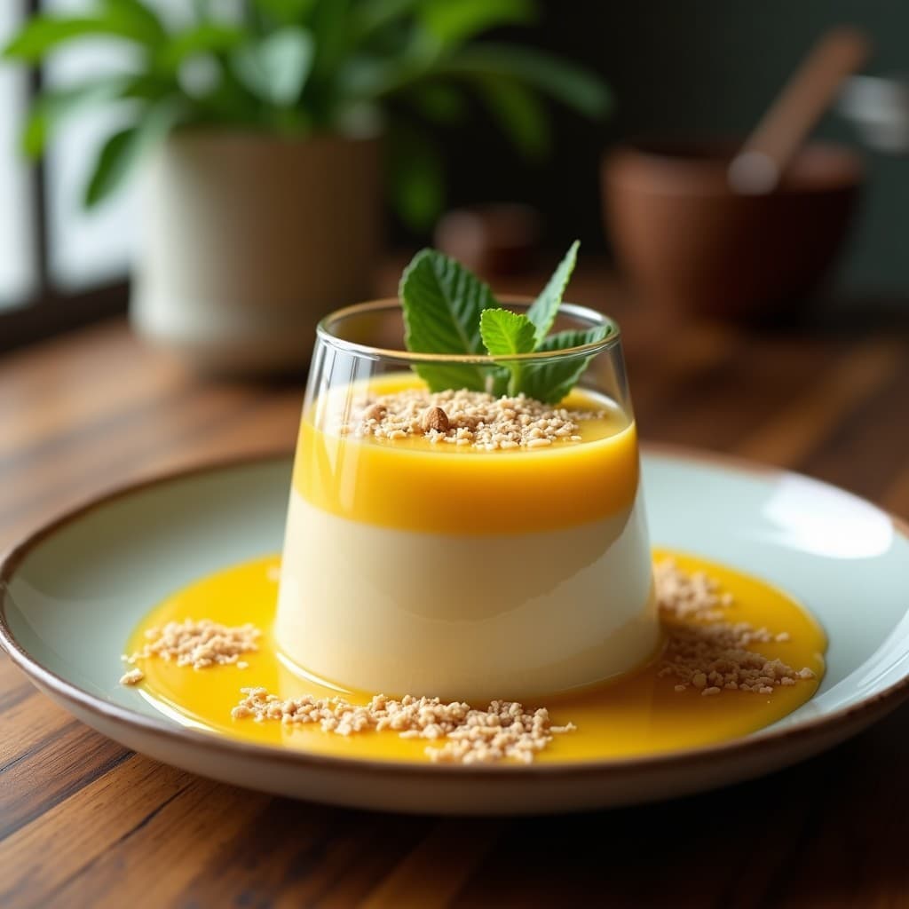 Pudín de Amaranto con Leche de Avena y Compota de Maracuyá: Postre Vegano Sin Horno