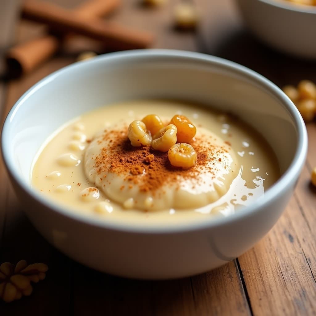 Pudín de Arroz Integral con Canela y Pasas: Postre Vegano Sin Lácteos y Energético