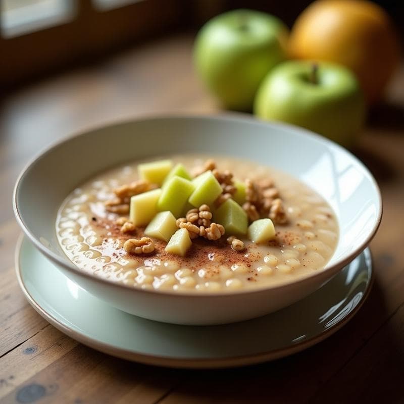 Pudín de Arroz Integral con Canela y Manzana: Desayuno Sin Azúcar
