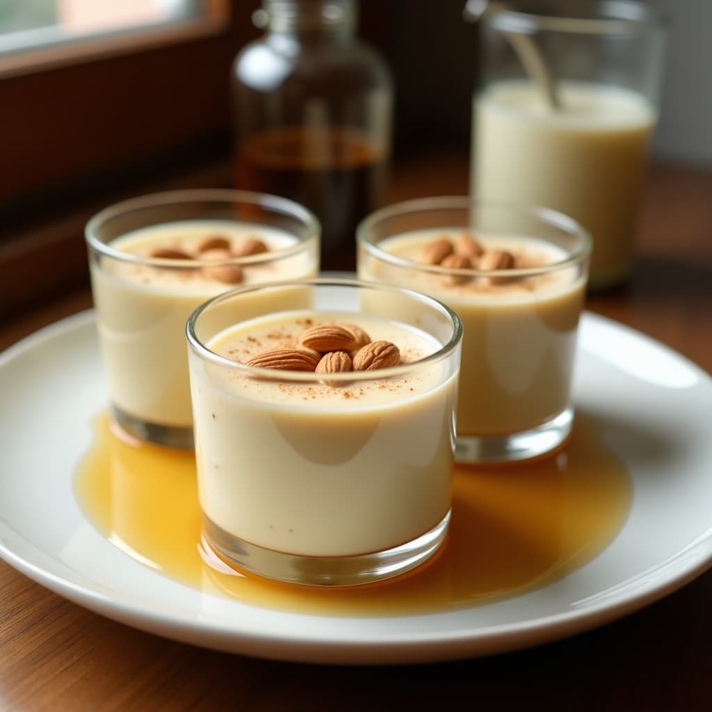 Pudín de Ballota y Leche de Almendras con Sirope de Arce: Postres Argentinos Sin Azúcar en Thermomix