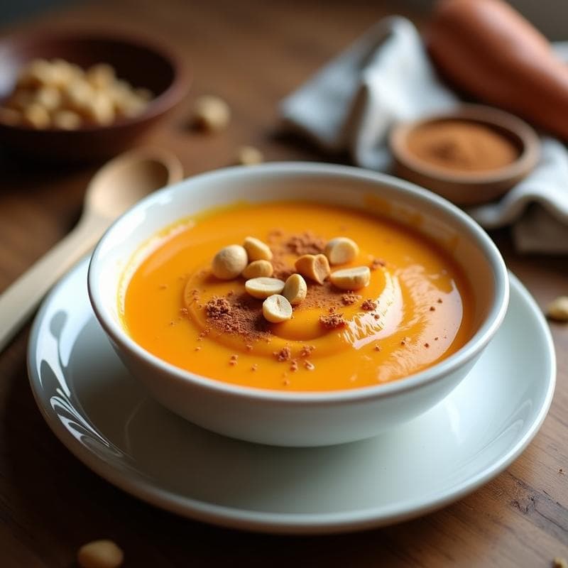 Pudín de Batata y Cacahuete con Canela: Postre Vegano y Sin Horno
