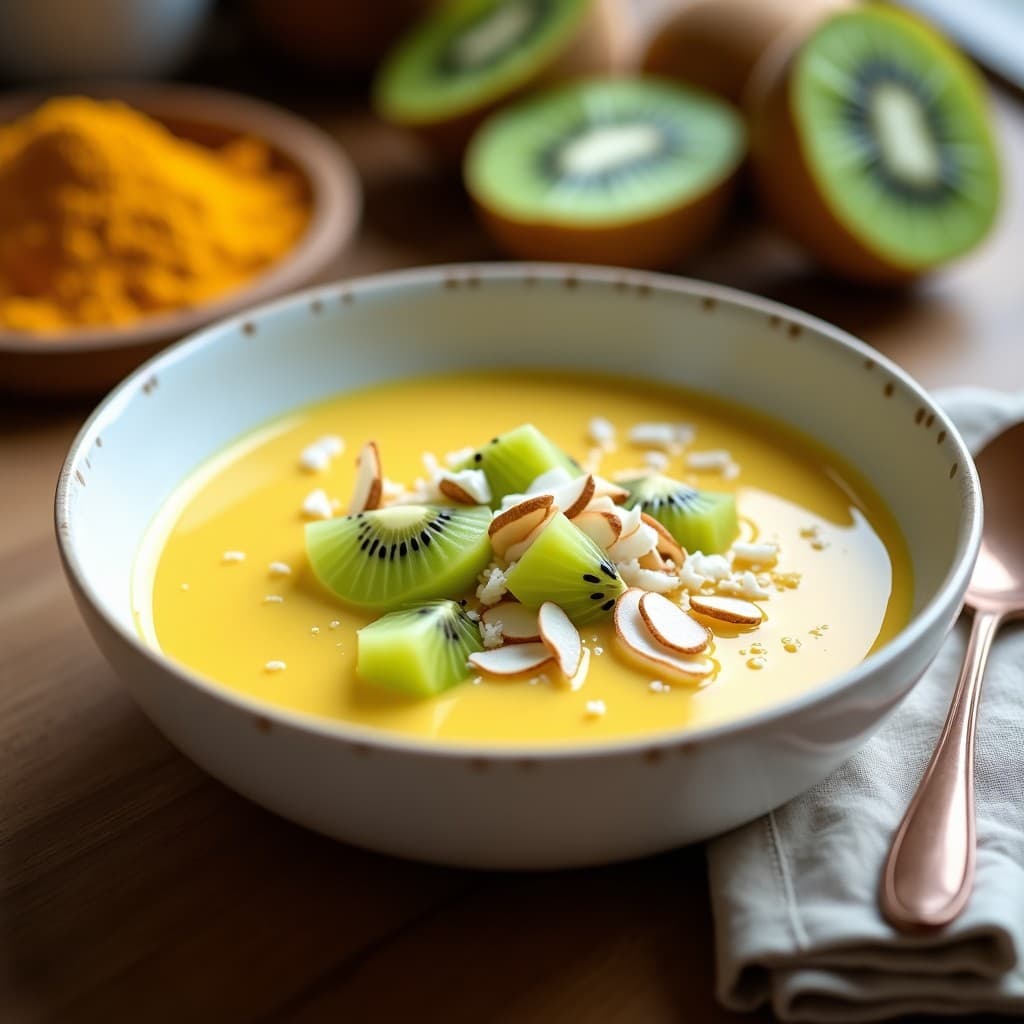 Pudín de Semillas de Cáñamo y Leche de Cúcuma: Desayuno Antiinflamatorio Sin Lactosa