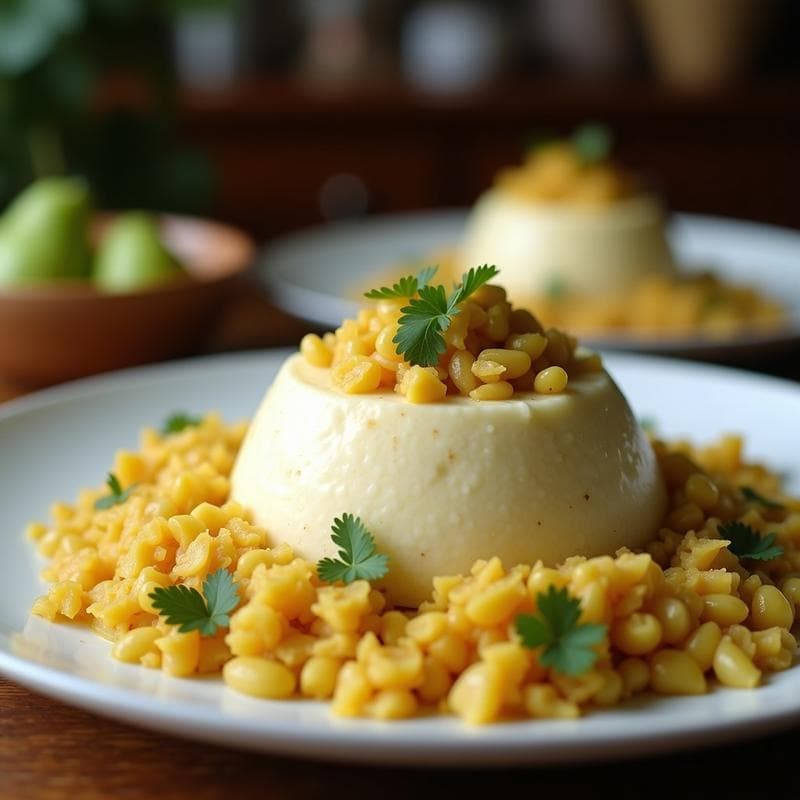 Pudín de Chayote y Coco Rallado: Postre Peruano Sin Azúcar en Thermomix