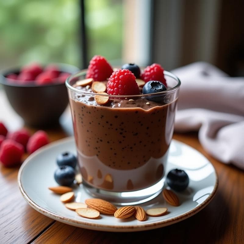 Pudín de Chía con Cacao: Receta Energética Sin Azúcar para Desayunos Saludables