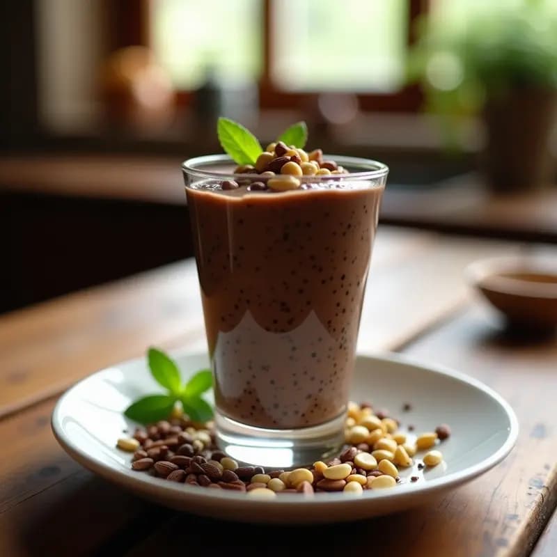 Pudín de Chía con Cacao y Maca Andino: Receta Superalimentos en 10 Minutos sin Cocción