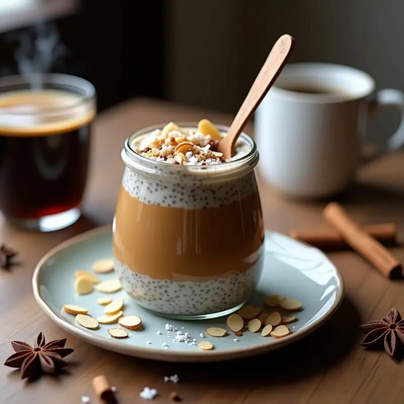 Pudín de Chía con Café y Especias: Desayuno Colombiano Energético y Sin Gluten