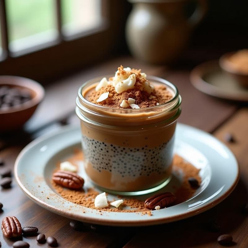Pudín de Chía y Café: Desayuno Vegano Overnight con Toque Colombiano