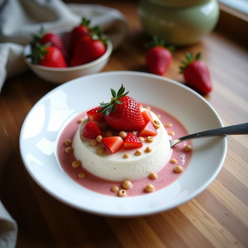 Pudín de Chía con Coco y Morango: Receta Keto Sin Azúcar en 5 Minutos