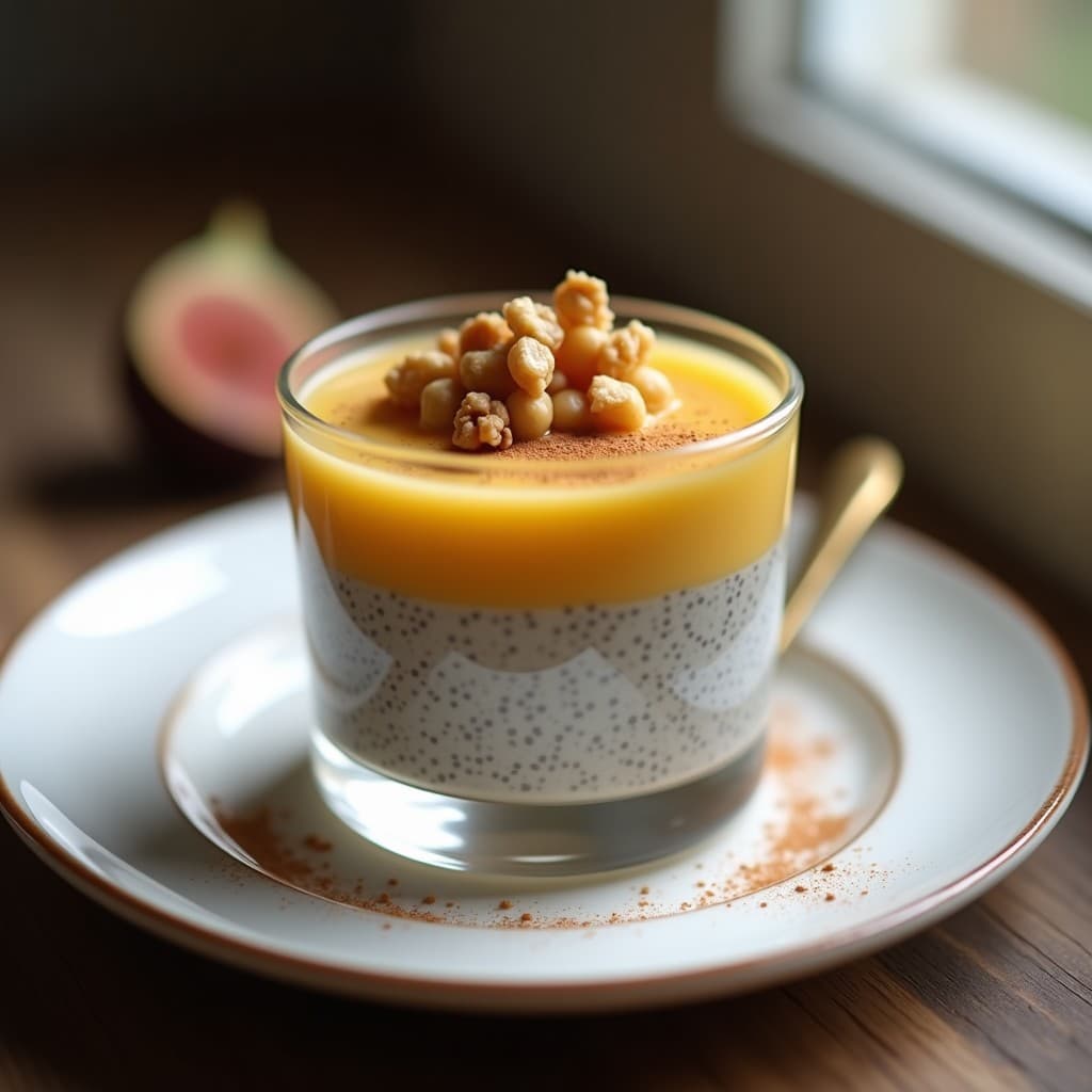 Pudín de Chía con Compota de Higos y Canela: Postre Sin Azúcar y Sin Horno