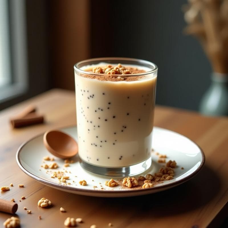 Pudín de Chía con Leche de Almendras y Canela: Desayuno Keto Sin Cocinar en 5 Minutos