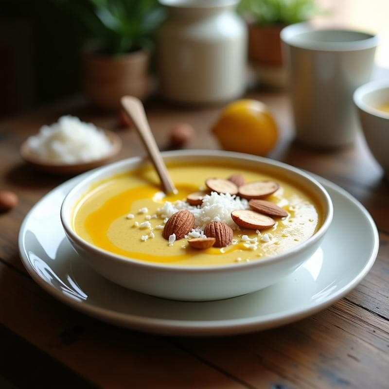Pudín de Chía con Leche de Almendras y Kurkuma: Desayuno Antiinflamatorio Sin Lácteos