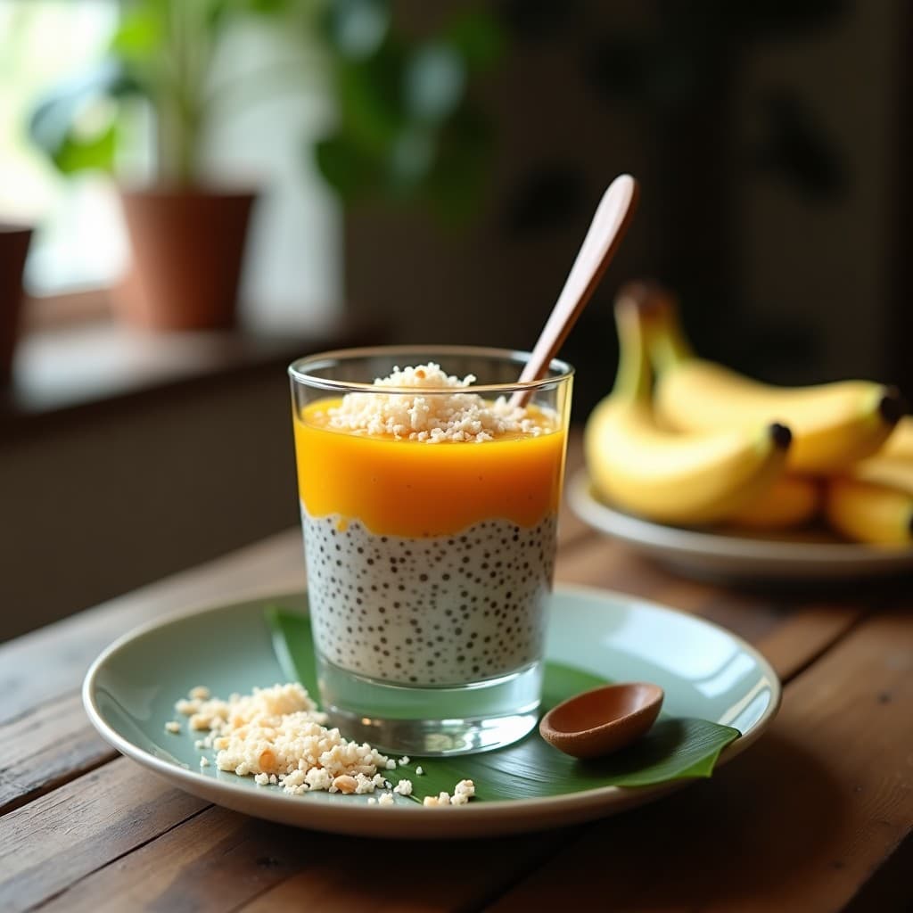 Pudín de Chía con Leche de Amaranto y Pulpa de Lulo: Desayuno Colombiano Sin Azúcar