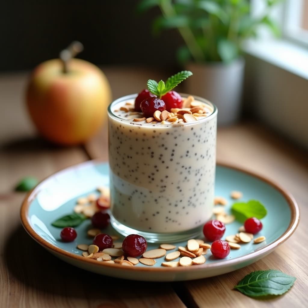 Pudín de Chía y Leche de Avellana: Desayuno Vegano Sin Gluten para Llevar
