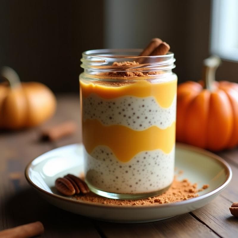 Pudín de Chía con Leche de Avena y Especias de Pumpkin Spice: Receta Vegana en Thermomix