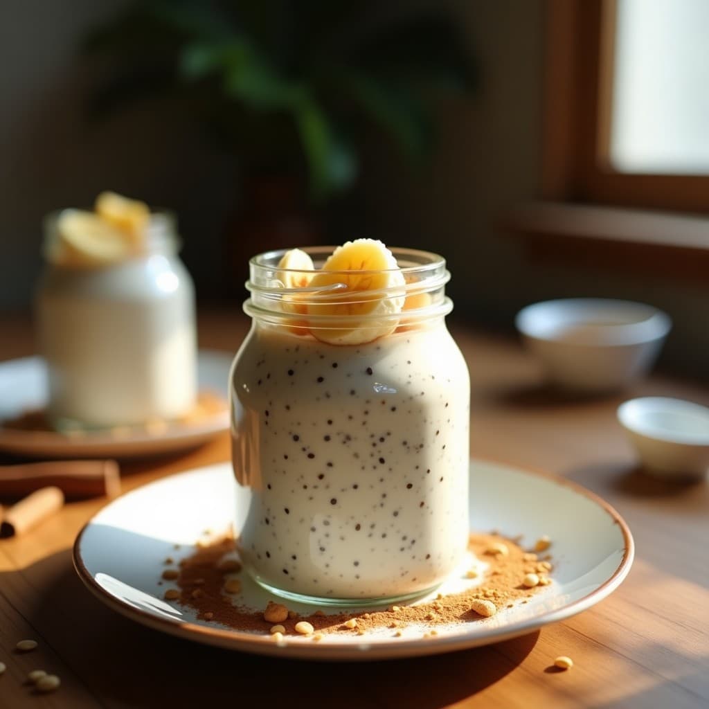 Pudín de Semillas de Chía y Leche de Avena: Receta Nocturna con Toque de Vainilla y Canela