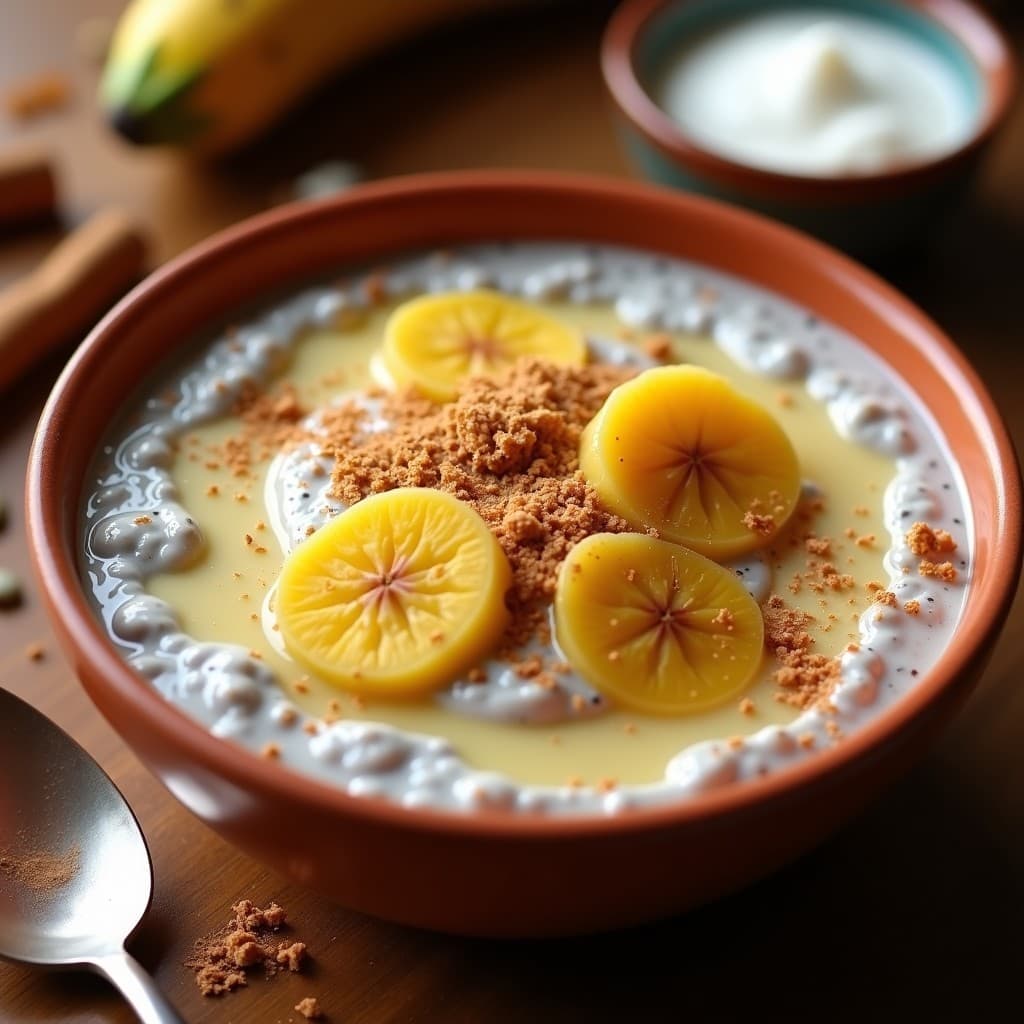 Pudín de Chía con Leche de Tigrillo y Canela: Postre Ecuatoriano Vegano