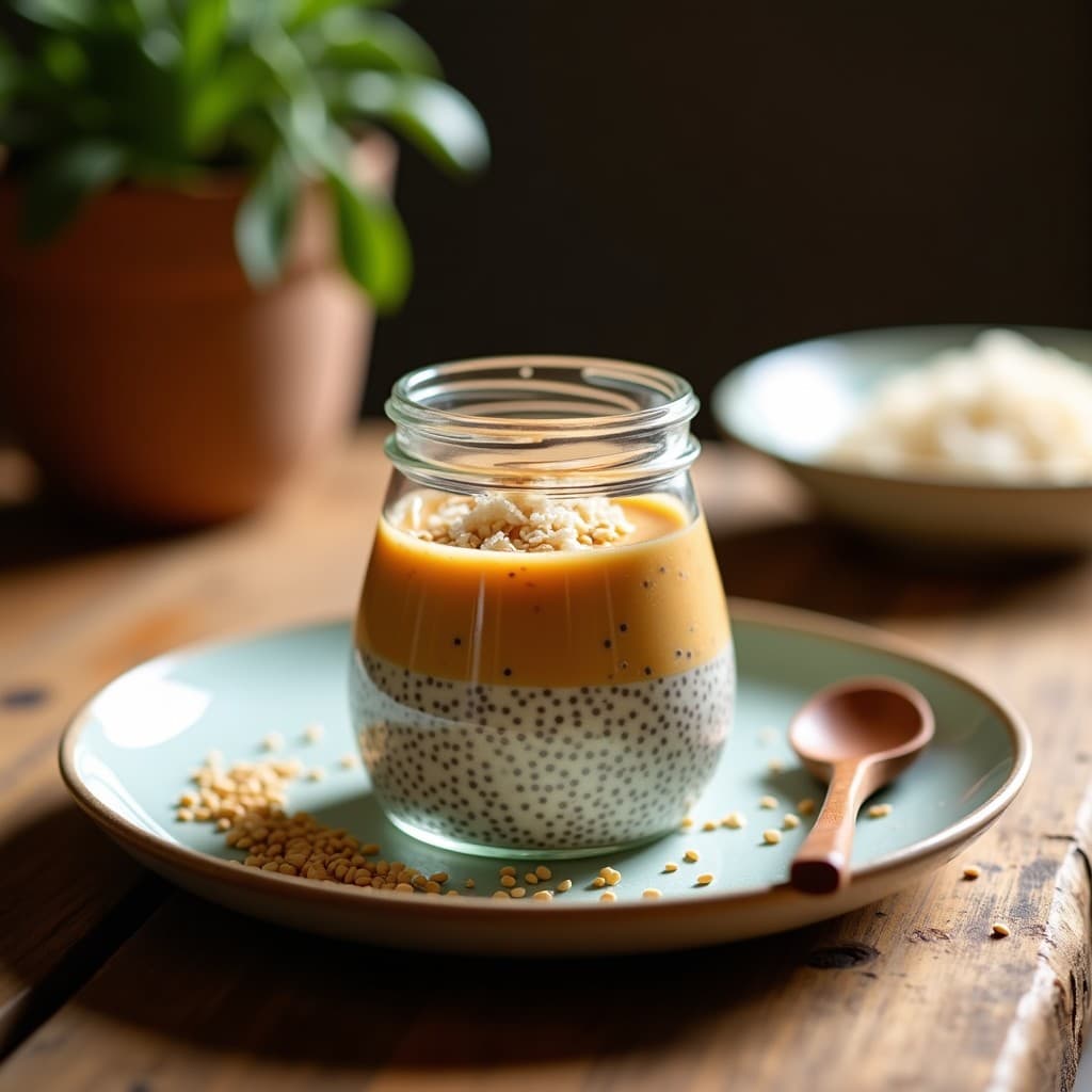 Pudín de Chía y Madera de Saponaria: Postre Colombiano Vegano y Antiinflamatorio