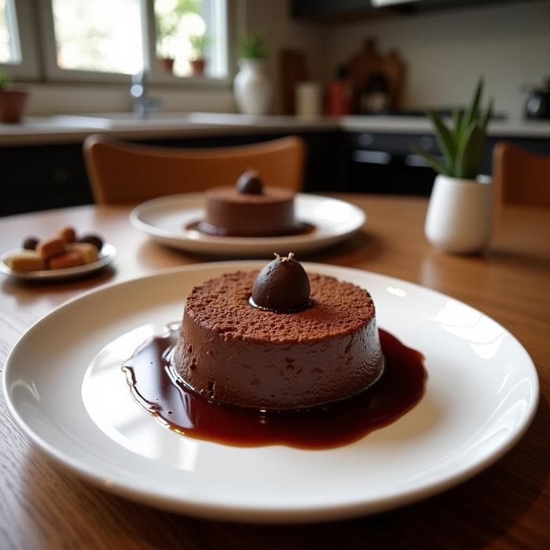 Pudín de Chocolote Negro y Tofu Sedoso: Postre Vegano Keto en Thermomix