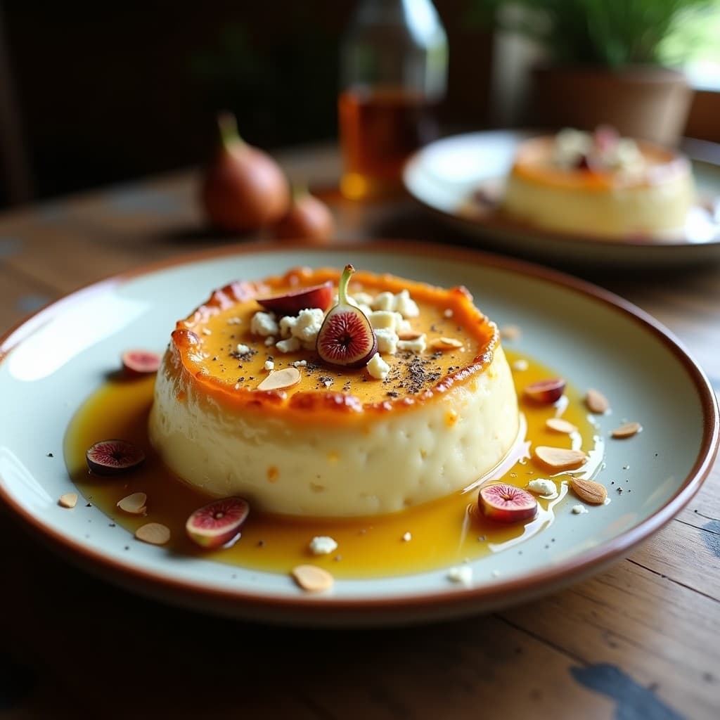 Pudín de Choría y Queso de Cabra: Postre Traditional Griego con Toque Salado