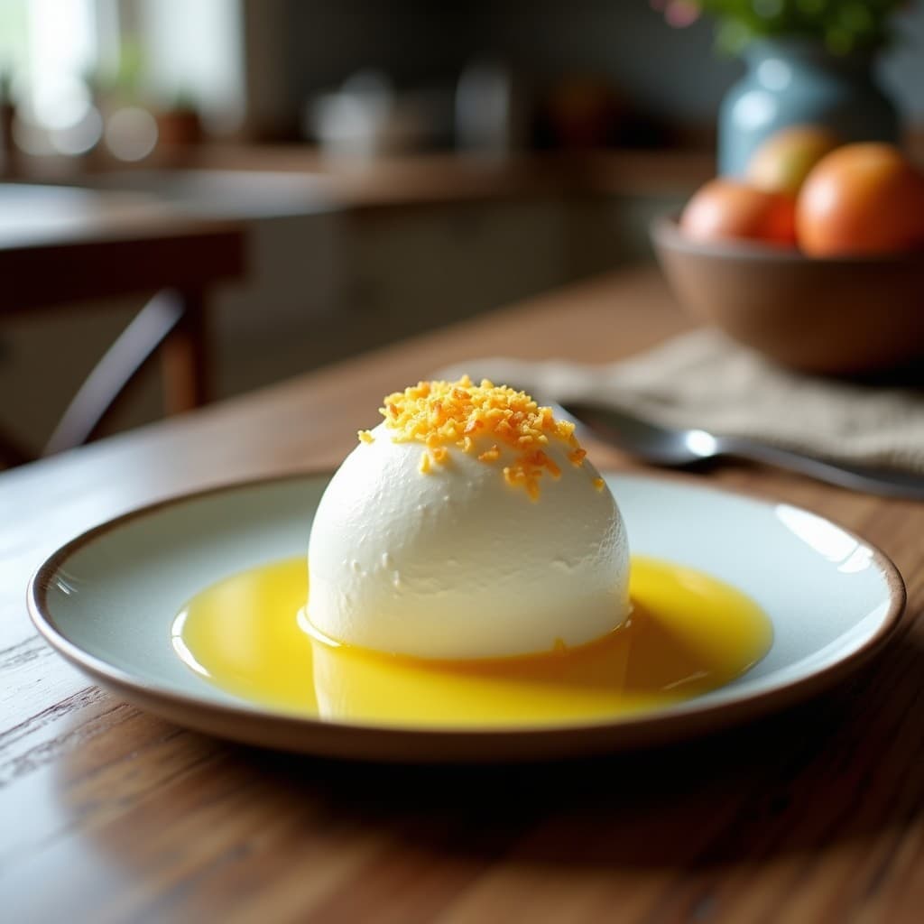 Pudín de Harina de Coco y Maracuyá con Topping de Merengue de Aquafaba: Postre Brasilero Sin Gluten
