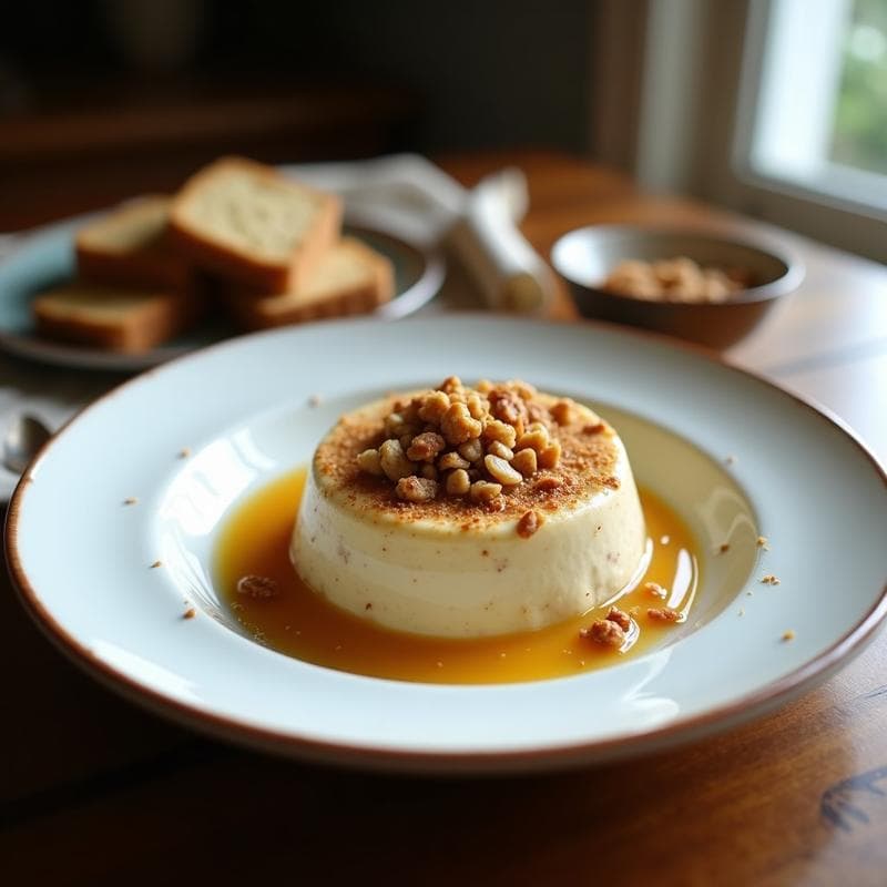Pudín de Lúcuma y Avena con Topping de Granola de Coco: Postre Peruano Sin Horno y Sin Azúcar