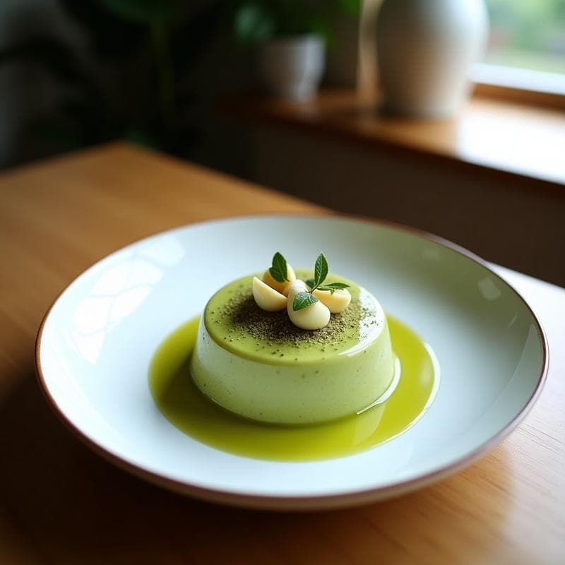 Pudín de Matcha y Coco con Semillas de Cáñamo: Postre Keto Sin Lácteos y Antioxidante