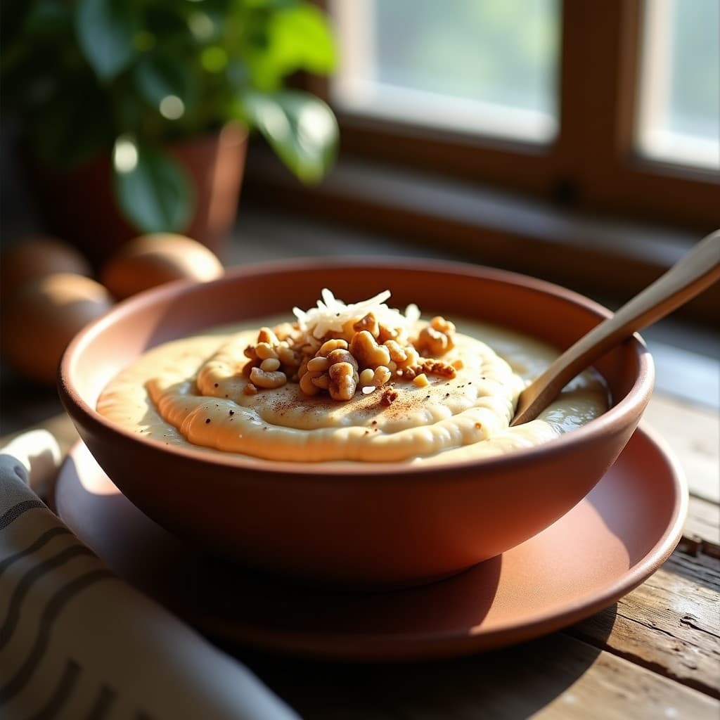 Pudín de Mijo con Leche de Soja y Canela: Desayuno Sin Gluten y Sin Lácteos