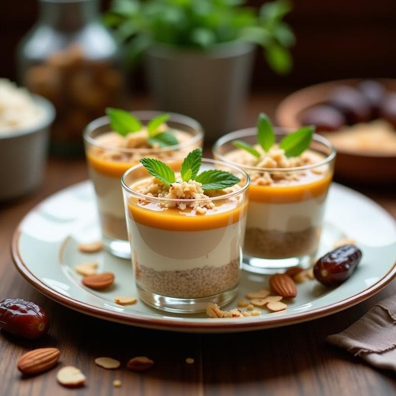 Pudín de Quinoa con Leche de Avena y Caramelo de Dátiles: Postre Saludable y Sin Azúcar